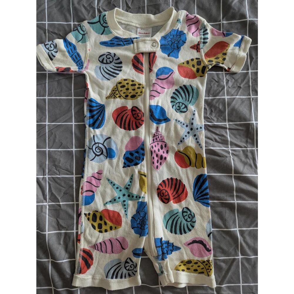 Hanna Andersson Seashells Beach Shorty Romper